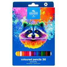 KIN KREDKI 3555 36 KOLORÓW SZOP - SERIA NIEBIESKA