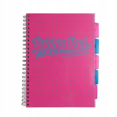 Kołozeszyt Pukka Pad Project Book Neon Dots Róż A4