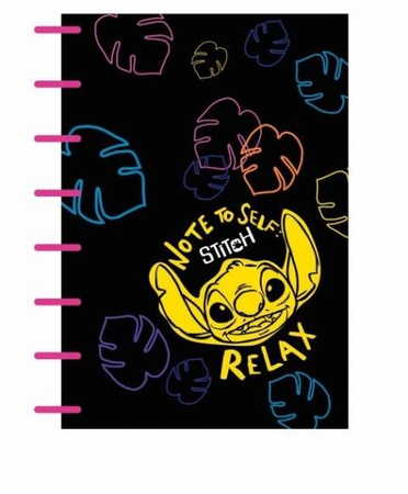 DISNEY BLACK KOŁOBRULION A5 KRATKA WZ 1 STITCH COOLPACK