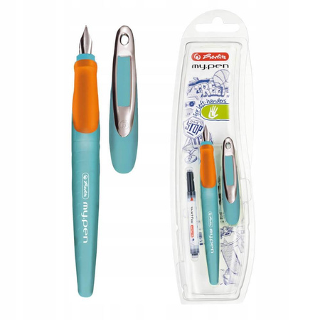Pióro wieczne Herlitz My Pen L turkus/pomarańcz
