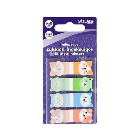 ZAKŁADKI INDEKSUJĄCE STRIGO 44X15 MISIE