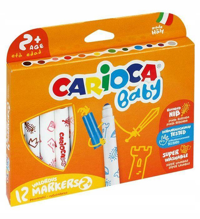 Pisaki CARIOCA BABY 12 kol. dla dzieci 2+