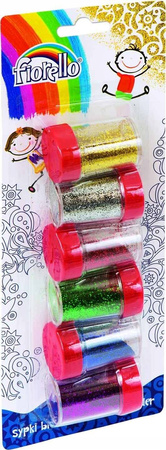 Sypki brokat Fiorello GR-B6B61 6 kolorów x 6 g