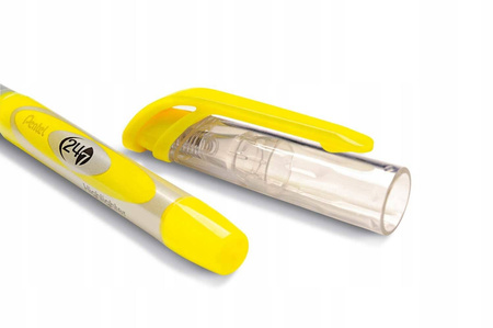 Pomarańczowy zakreślacz w długopisie Pentel SL12