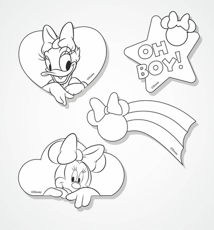 Magnesy na lodówkę Colorino Disney Minnie Mouse