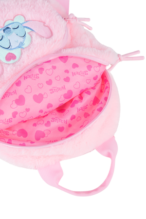 DISNEY FLUFFY PLECAK DZIECIĘCY STITCH PINK