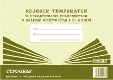 Rejestr temperatur w urz. chłodn Typograf 02160 A4