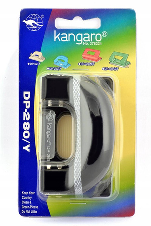 Dziurkacz do 11 kartek blister czarny biurowy