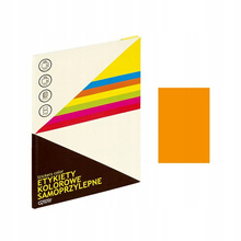 Etykieta samoprzylepna GRAND - 064 A4 pomarańczowa