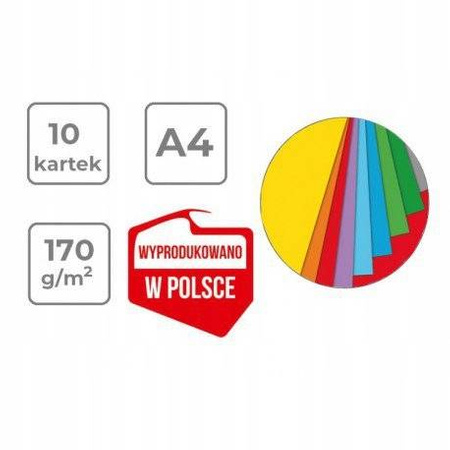 Blok techniczny A4 kolorowy 10 kartek Herlitz