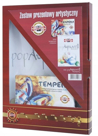 Farby tempera + blok popAquarell Koh i Noor