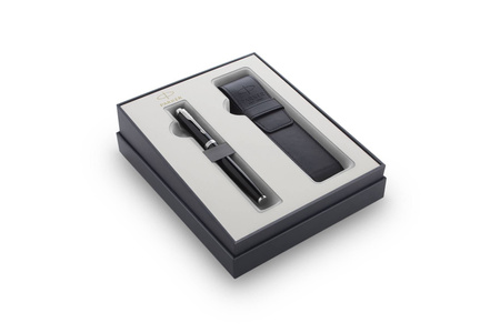 Parker IM Black Lacquer CT zestaw pióro i etui
