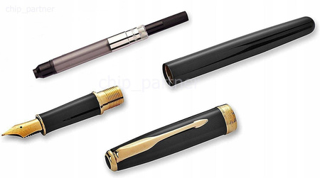 Pióro wieczne Sonnet Black Lacquer GT stalówka F