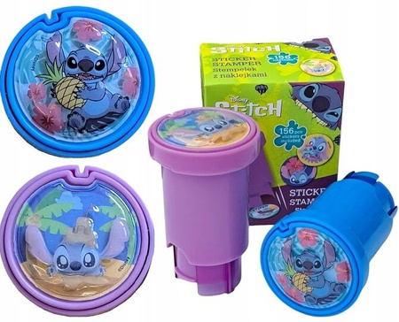 STEMPEL Z NAKLEJKAMI MIX 2 WZ STITCH DISNEY BLUE COOLPACK