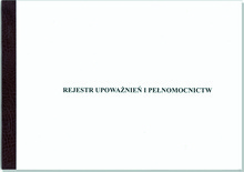 Rejestr upoważnień i pełnomocnictw (oprawa miękka)