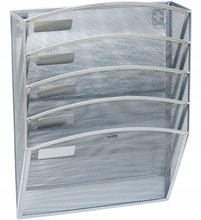 Naścienny pojemnik na dokumenty Grand srebrny