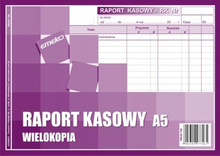Druk Raport kasowy Emeko 746 A5 Wielokopia