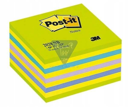 POST-IT 76x76mm, 1x450 kart. niebiesko-zielone