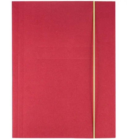 Teczka z gumką A4 KREATIV bordowa