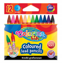 Kredki grafionowe 12 kolorów Colorino Kids