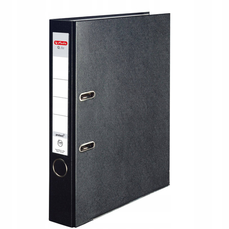 Herlitz Segregator Q.file 5 cm Czarny