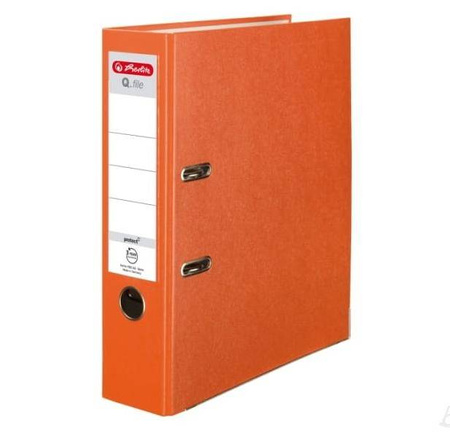 Herlitz Segregator Q.file 8 cm Pomarańczowy