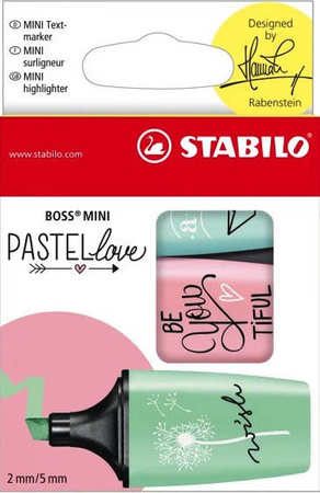 MARKER STABILO BOSS MINI BY SNNOZE ONE 3szt kpl2
