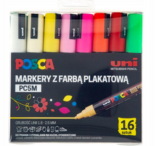 Zestaw markerów Posca PC-5M 16 kolorów