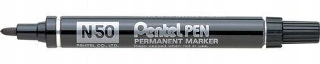 Marker permanentny Pentel N50 CZARNY okrągły