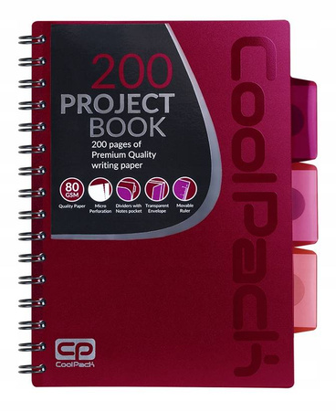 Kołobrulion A5 200 stron Red CoolPack 94245CP
