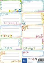 NAKLEJKI NA ZESZYTY I KSIĄŻKI,ZEST. - 25 ARK.