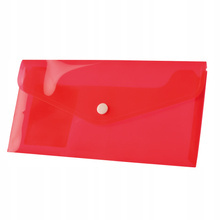 Koperta DL Tetis BT612 na zatrzask CZERWONA