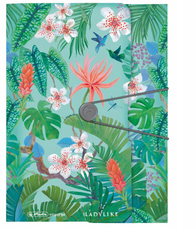 Herlitz Teczka rysunkowa A4 z gumką Ladylike Jungle