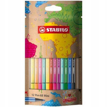 Flamastry Pen 68 Mini STABILO design 12 kolorów