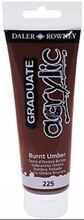 Farba akrylowa Daler Rowney 225 Burnt Umber