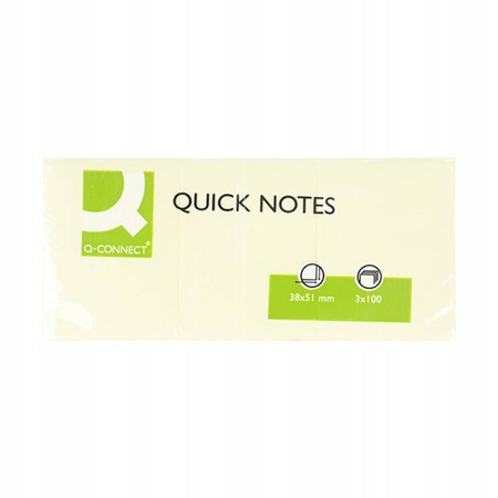 Bloczek samoprzylepny jasnożółty karteczki 4szt