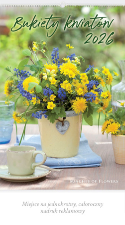 KALENDARZ 13PL.RW13 BUKIETY KWIATÓW