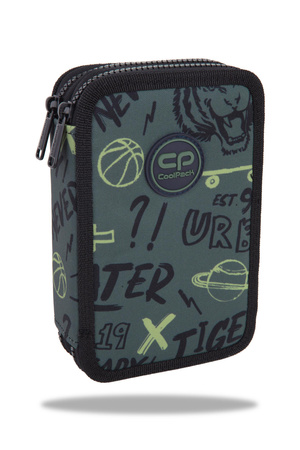 COOLPACK PIÓRNIK PODWÓJNY Z WYPOSAŻENIEM JUMPER 2 TIGER