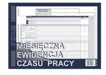 Miesięczne ewidencja czasu pracy Michalczyk i Prok