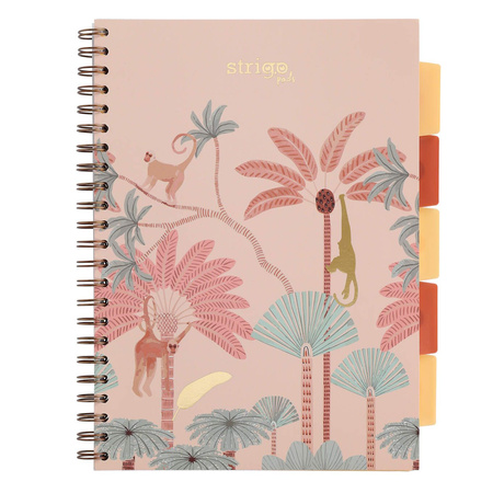 Kołozeszyt STRIGO PADS Project Book A4 kratka Afryka pastelowy beżowy