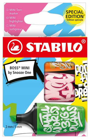 MARKER STABILO BOSS MINI BY SNNOZE ONE 3szt kpl2