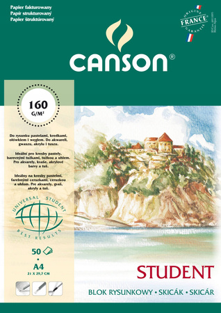 Blok szkicowy Canson Student A4 150g na spirali