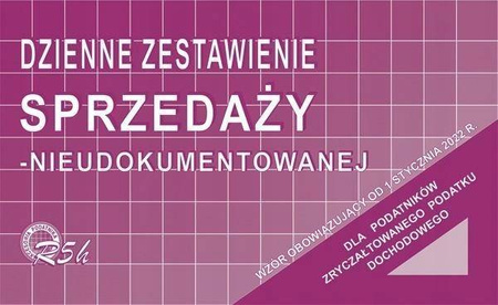 Dzienne zestawienie sprzedaży MiP R-5n 1/3 A4 50k
