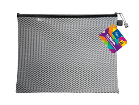 KOPERTA Z SUWAKIEM METALOWYM A4 CZARNA