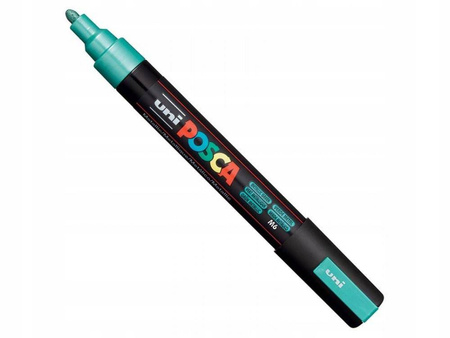 Uni marker Posca PC-5M plakatowy metalic zielony