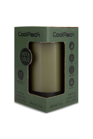 COOLPACK COFFEE MUG TOM KUBEK TERMICZNY 350ML OLIVE GRE