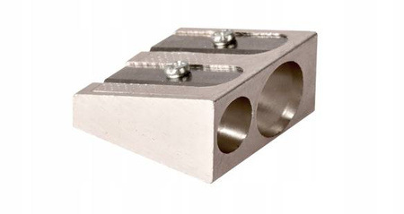 Temperówka podwójna metalowa Tetis KV412