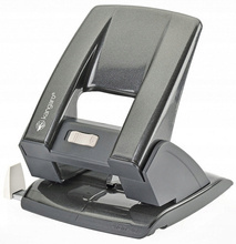 Dziurkacz do 40 kartek metalowy szary biurowy