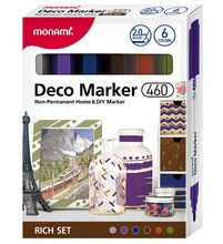 Markery akrylowe Deco Marker B 460 6 kol. Rich MonAmi (2080001504)