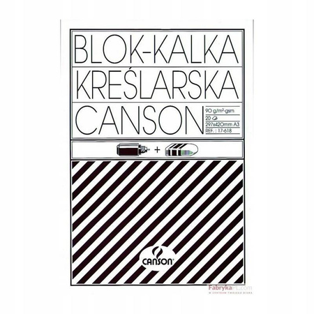 Kalka techniczna A3 90/95g Canson pudełko 20 ark.